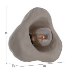 ΕΠΙΤΟΙΧΙΟ ΦΩΤΙΣΤΙΚΟ LUXON HM4701.03S FIBER CEMENT ΣΕ ΓΚΡΙ 28x15x25Υεκ.