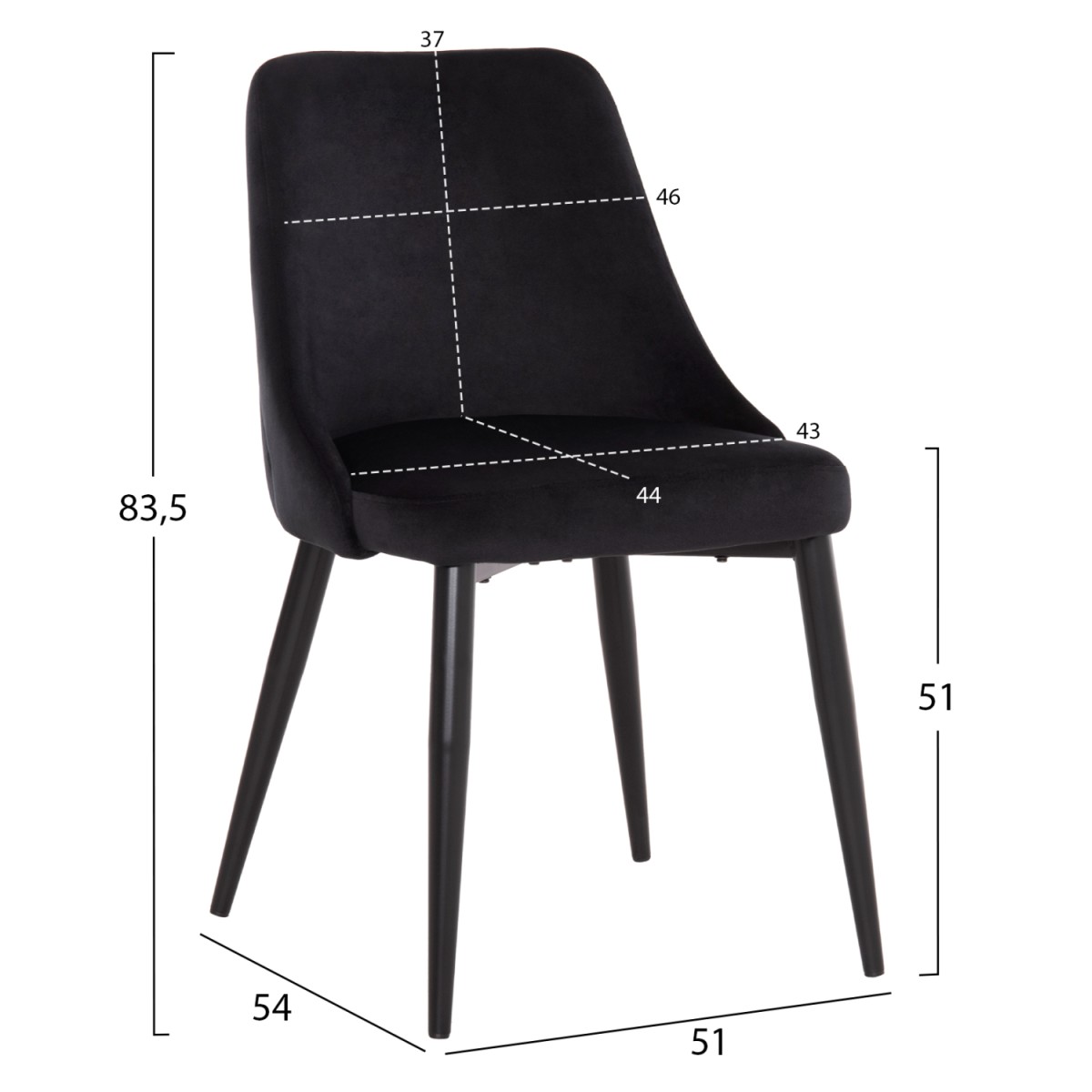 ΚΑΡΕΚΛΑ SERENITY HM8527.14 ΒΕΛΟΥΔΟ ΜΑΥΡΟ ΜΕ ΜΑΥΡΑ ΜΕΤΑΛΛΙΚΑ ΠΟΔΙΑ 51x54x83,5Υεκ. ΚΑΡΕΚΛΑ SERENITY HM8527.14 ΒΕΛΟΥΔΟ ΜΑΥΡΟ ΜΕ ΜΑΥΡΑ ΜΕΤΑΛΛΙΚΑ ΠΟΔΙΑ 51x54x83,5Υεκ.
