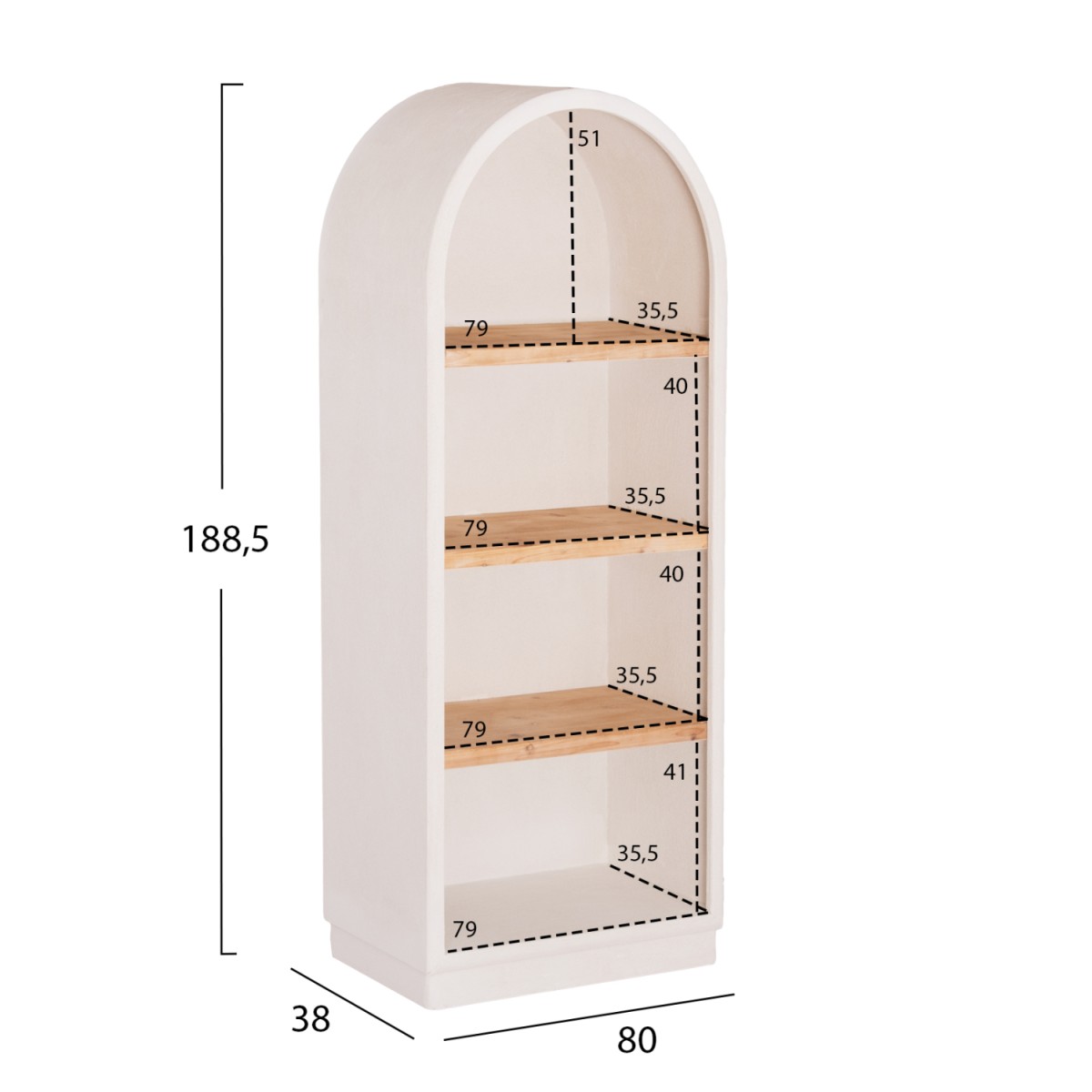 ΡΑΦΙΕΡΑ ΣΕΙΡΑ SANTORINI HM18044 MDF ΥΠΟΛΕΥΚΟ-ΡΑΦΙΑ ΞΥΛΟ ΕΛΑΤΟΥ ΦΥΣΙΚΟ 80x38x188,5Υεκ. ΡΑΦΙΕΡΑ ΣΕΙΡΑ SANTORINI HM18044 MDF ΥΠΟΛΕΥΚΟ-ΡΑΦΙΑ ΞΥΛΟ ΕΛΑΤΟΥ ΦΥΣΙΚΟ 80x38x188,5Υεκ.