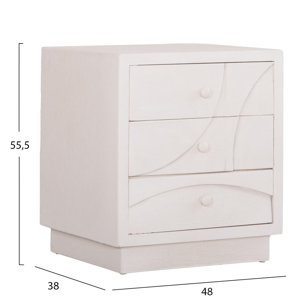 ΚΟΜΟΔΙΝΟ ΣΕΙΡΑ SANTORINI HM18047 MDF ΣΕ ΥΠΟΛΕΥΚΟ ΧΡΩΜΑ-3 ΣΥΡΤΑΡIA 48x38x55,5Υεκ. ΚΟΜΟΔΙΝΟ ΣΕΙΡΑ SANTORINI HM18047 MDF ΣΕ ΥΠΟΛΕΥΚΟ ΧΡΩΜΑ-3 ΣΥΡΤΑΡIA 48x38x55,5Υεκ.