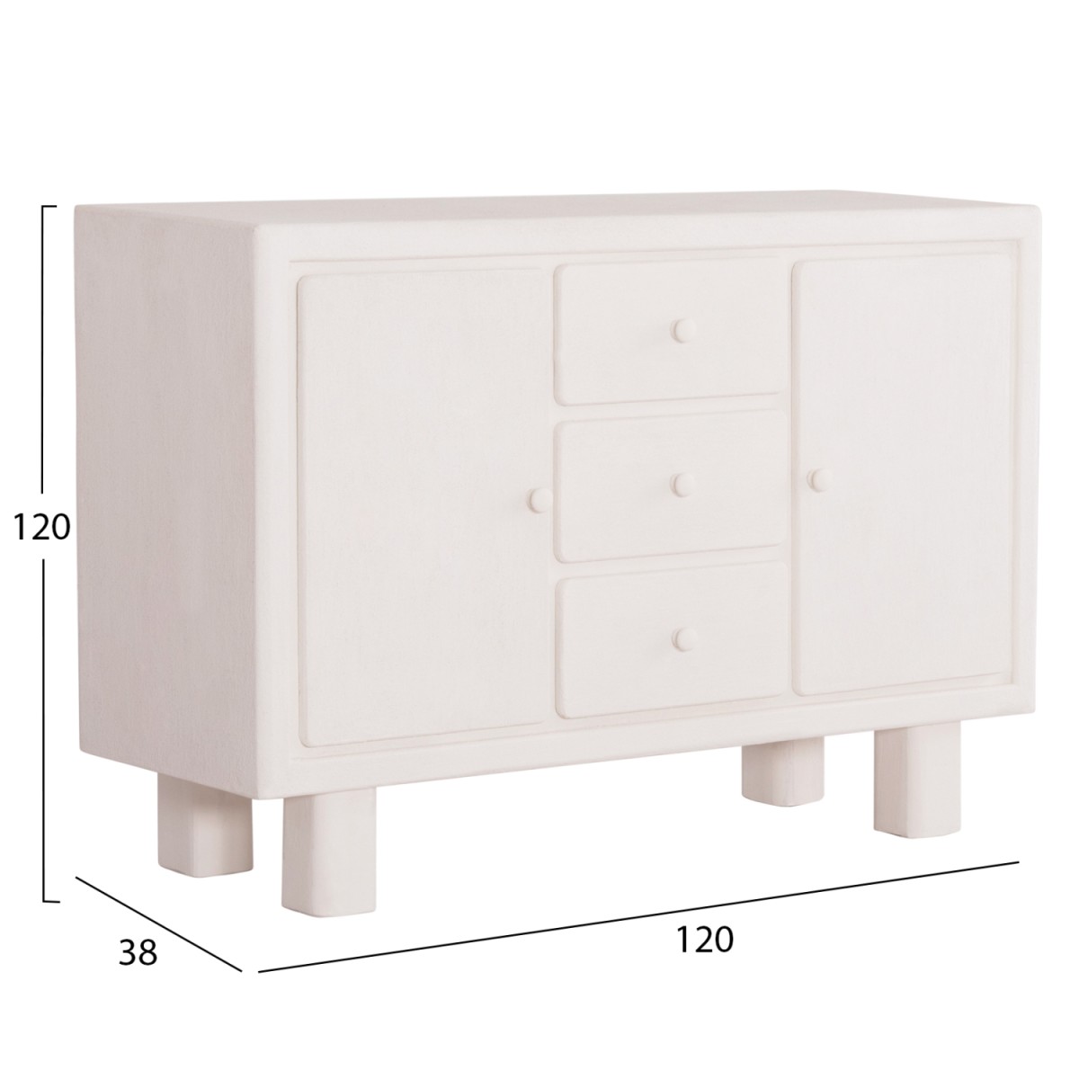 ΜΠΟΥΦΕΣ ΣΕΙΡΑ SANTORINI HM18048 MDF ΣΕ ΥΠΟΛΕΥΚΟ ΧΡΩΜΑ-3 ΣΥΡΤΑΡΙΑ & 2 ΠΟΡΤΕΣ 120x38x80Υεκ. ΜΠΟΥΦΕΣ ΣΕΙΡΑ SANTORINI HM18048 MDF ΣΕ ΥΠΟΛΕΥΚΟ ΧΡΩΜΑ-3 ΣΥΡΤΑΡΙΑ & 2 ΠΟΡΤΕΣ 120x38x80Υεκ.