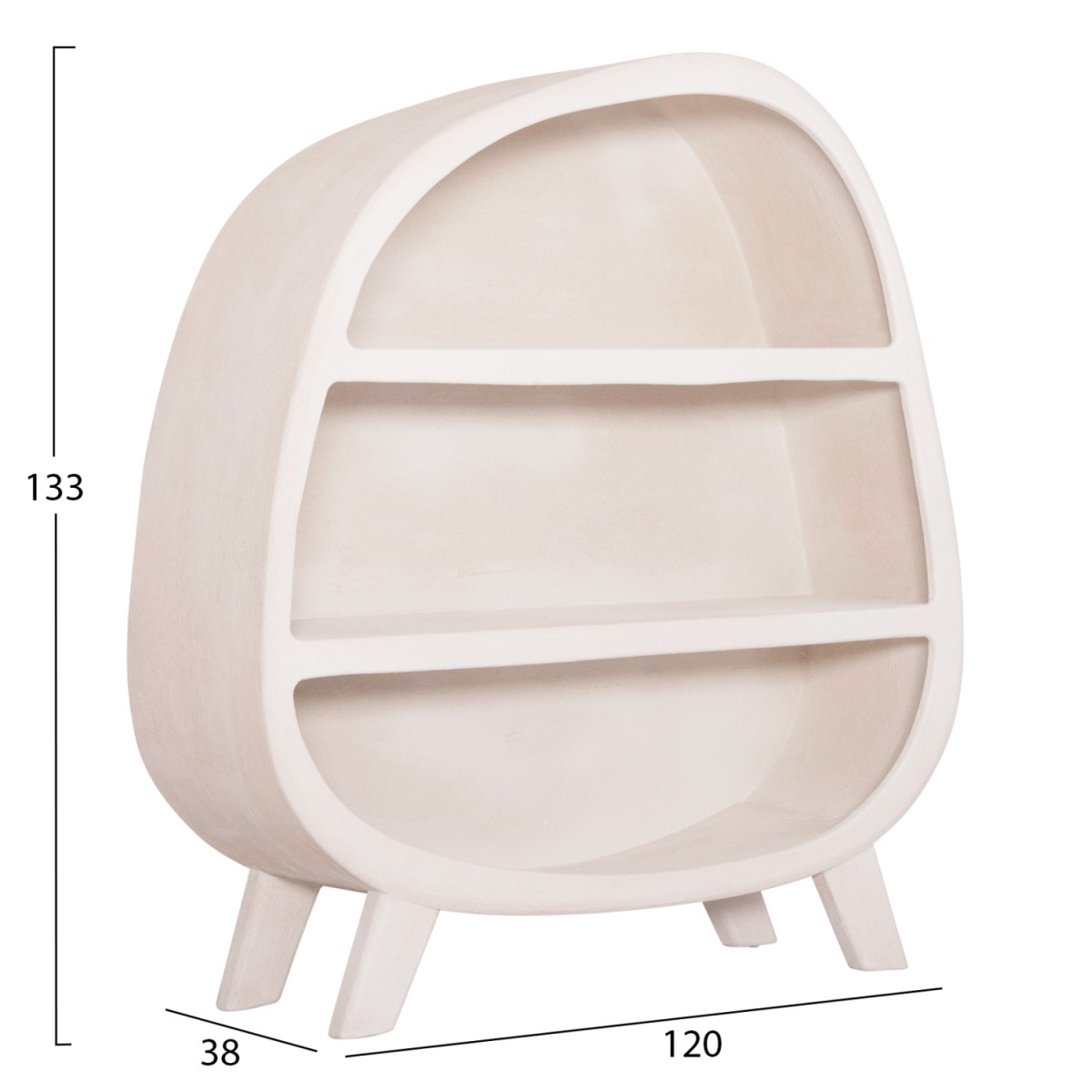 ΡΑΦΙΕΡΑ ΣΕΙΡΑ SANTORINI HM18060.01 MDF ΣΕ ΥΠΟΛΕΥΚΟ ΧΡΩΜΑ 120x38x133Υεκ. ΡΑΦΙΕΡΑ ΣΕΙΡΑ SANTORINI HM18060.01 MDF ΣΕ ΥΠΟΛΕΥΚΟ ΧΡΩΜΑ 120x38x133Υεκ.