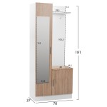 ΕΠΙΠΛΟ ΕΙΣΟΔΟΥ ΜΕ ΚΑΘΡΕΠΤΗ JANICE HM2264 SONAMA ΛΕΥΚΟ 70x37x181 εκ. ΕΠΙΠΛΟ ΕΙΣΟΔΟΥ ΜΕ ΚΑΘΡΕΠΤΗ JANICE HM2264 SONAMA ΛΕΥΚΟ 70x37x181 εκ.