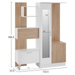 ΕΠΙΠΛΟ ΕΙΣΟΔΟΥ ΜΕ ΡΑΦΙΑ & ΚΑΘΡΕΠΤΗ ILIANA HM2265 ΛΕΥΚΟ-SONAMA 125,5x37,5x166,5Y εκ. ΕΠΙΠΛΟ ΕΙΣΟΔΟΥ ΜΕ ΡΑΦΙΑ & ΚΑΘΡΕΠΤΗ ILIANA HM2265 ΛΕΥΚΟ-SONAMA 125,5x37,5x166,5Y εκ.