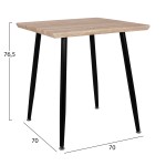ΤΡΑΠΕΖΙ ΤΡΑΠΕΖΑΡΙΑΣ PALOMA HM8335.01, 70Χ70X76.5, SONOMA, ΜΑΥΡΑ ΠΟΔΙΑ ΤΡΑΠΕΖΙ ΤΡΑΠΕΖΑΡΙΑΣ PALOMA HM8335.01, 70Χ70X76.5, SONOMA, ΜΑΥΡΑ ΠΟΔΙΑ