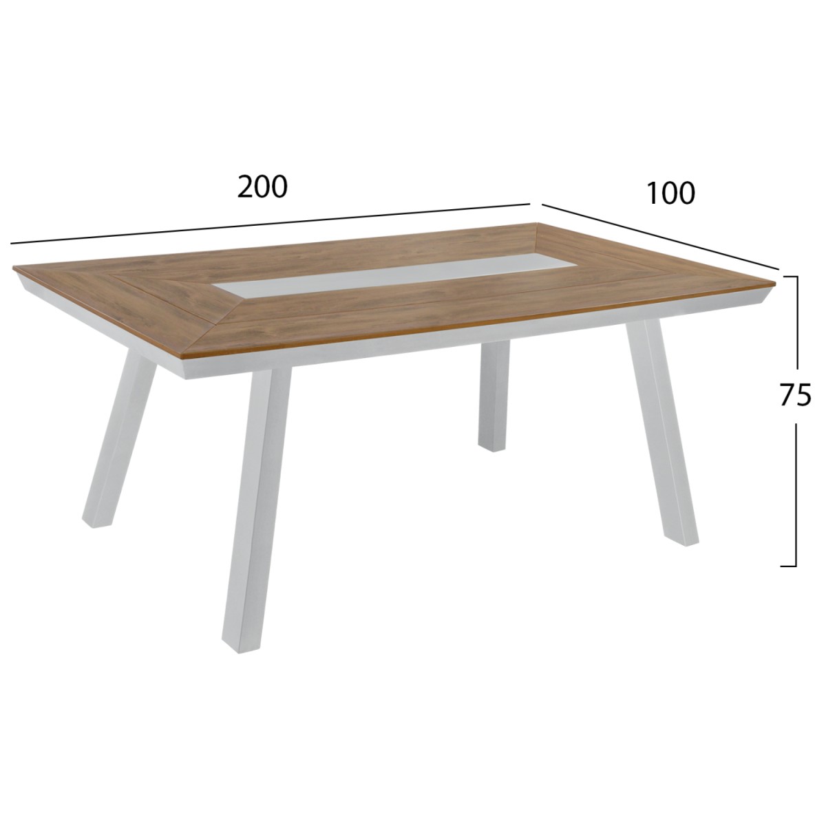 ΤΡΑΠΕΖΙ ΑΛΟΥΜΙΝΙΟΥ TABER ΜΕ POLYWOOD 200X100 ΛΕΥΚΟ HM5131.11 ΤΡΑΠΕΖΙ ΑΛΟΥΜΙΝΙΟΥ TABER ΜΕ POLYWOOD 200X100 ΛΕΥΚΟ HM5131.11