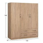 ΝΤΟΥΛΑΠΑ 3ΦΥΛΛΗ CARLY HM384.02 ΜΕ ΔΥΟ ΣΥΡΤΑΡΙΑ SONAMA 150X55Χ180Υεκ. ΝΤΟΥΛΑΠΑ 3ΦΥΛΛΗ CARLY HM384.02 ΜΕ ΔΥΟ ΣΥΡΤΑΡΙΑ SONAMA 150X55Χ180Υεκ.