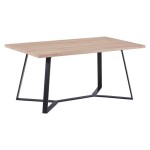 ΤΡΑΠΕΖΙ ALDWIN ΜΕ MDF ΕΠΙΦΑΝΕΙΑ SONAMA & ΜΕΤΑΛΛΙΚΑ ΠΟΔΙΑ HM8551.01 160X90X75Υ εκ. ΤΡΑΠΕΖΙ ALDWIN ΜΕ MDF ΕΠΙΦΑΝΕΙΑ SONAMA & ΜΕΤΑΛΛΙΚΑ ΠΟΔΙΑ HM8551.01 160X90X75Υ εκ.