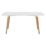 ΤΡΑΠΕΖΙ HM8697.01 MINIMAL, ΛΕΥΚΟ MDF, ΞΥΛΙΝΑ ΠΟΔΙΑ ΟΞΙΑ,160Χ90X74,5Υ εκ ΤΡΑΠΕΖΙ HM8697.01 MINIMAL, ΛΕΥΚΟ MDF, ΞΥΛΙΝΑ ΠΟΔΙΑ ΟΞΙΑ,160Χ90X74,5Υ εκ
