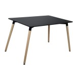 ΤΡΑΠΕΖΙ HM8697.02 MINIMAL, μαύρο MDF, ξύλινα πόδια οξιά, 160Χ90X74Υεκ. ΤΡΑΠΕΖΙ HM8697.02 MINIMAL, μαύρο MDF, ξύλινα πόδια οξιά, 160Χ90X74Υεκ.