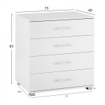 ΣΥΡΤΑΡΙΕΡΑ ΜΕΛΑΜΙΝΗΣ BRIANA HM2204.05 ME 4 ΣΥΡΤΑΡΙΑ ΛΕΥΚΗ 75x40x83Y εκ. ΣΥΡΤΑΡΙΕΡΑ ΜΕΛΑΜΙΝΗΣ BRIANA HM2204.05 ME 4 ΣΥΡΤΑΡΙΑ ΛΕΥΚΗ 75x40x83Y εκ.