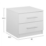 ΚΟΜΟΔΙΝΟ ΜΕΛΑΜΙΝΗΣ CHELSEA HM2220.05 ΛΕΥΚΟ 48x40,5x41,5 εκ. ΚΟΜΟΔΙΝΟ ΜΕΛΑΜΙΝΗΣ CHELSEA HM2220.05 ΛΕΥΚΟ 48x40,5x41,5 εκ.