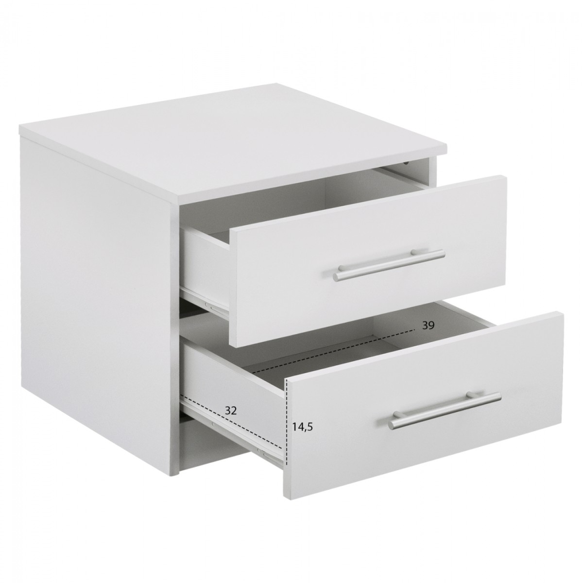 ΚΟΜΟΔΙΝΟ ΜΕΛΑΜΙΝΗΣ CHELSEA HM2220.05 ΛΕΥΚΟ 48x40,5x41,5 εκ. ΚΟΜΟΔΙΝΟ ΜΕΛΑΜΙΝΗΣ CHELSEA HM2220.05 ΛΕΥΚΟ 48x40,5x41,5 εκ.