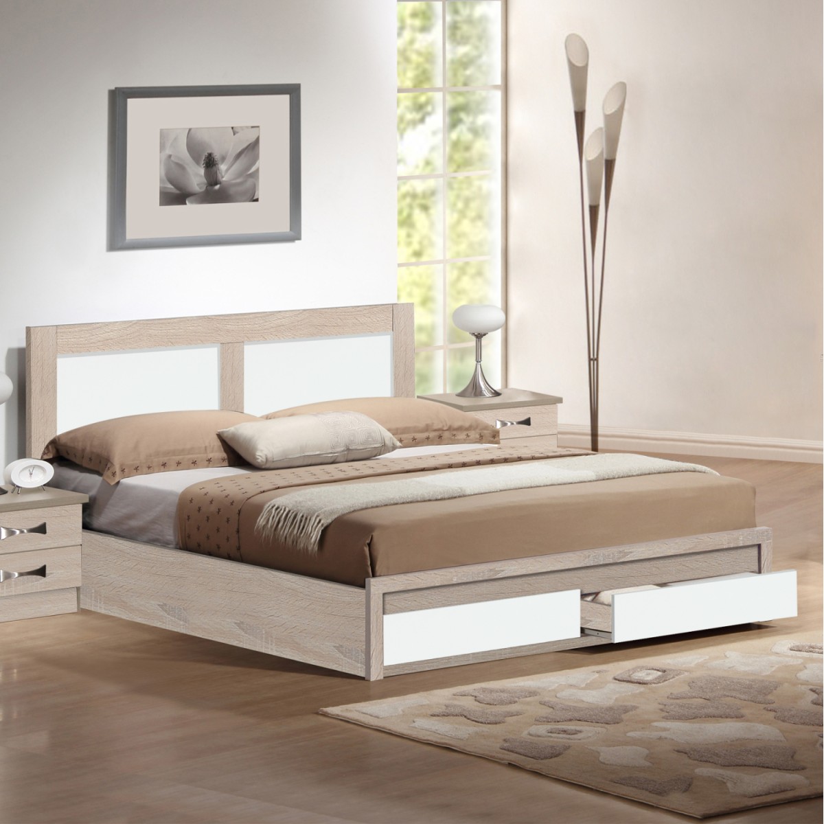 ΚΡΕΒΑΤΙ CAPRI HM312.06 ΜΕ 2 ΣΥΡΤΑΡΙΑ SONAMA ΛΕΥΚΟ ΓΙΑ ΣΤΡΩΜΑ 150x200 εκ. ΚΡΕΒΑΤΙ CAPRI HM312.06 ΜΕ 2 ΣΥΡΤΑΡΙΑ SONAMA ΛΕΥΚΟ ΓΙΑ ΣΤΡΩΜΑ 150x200 εκ.