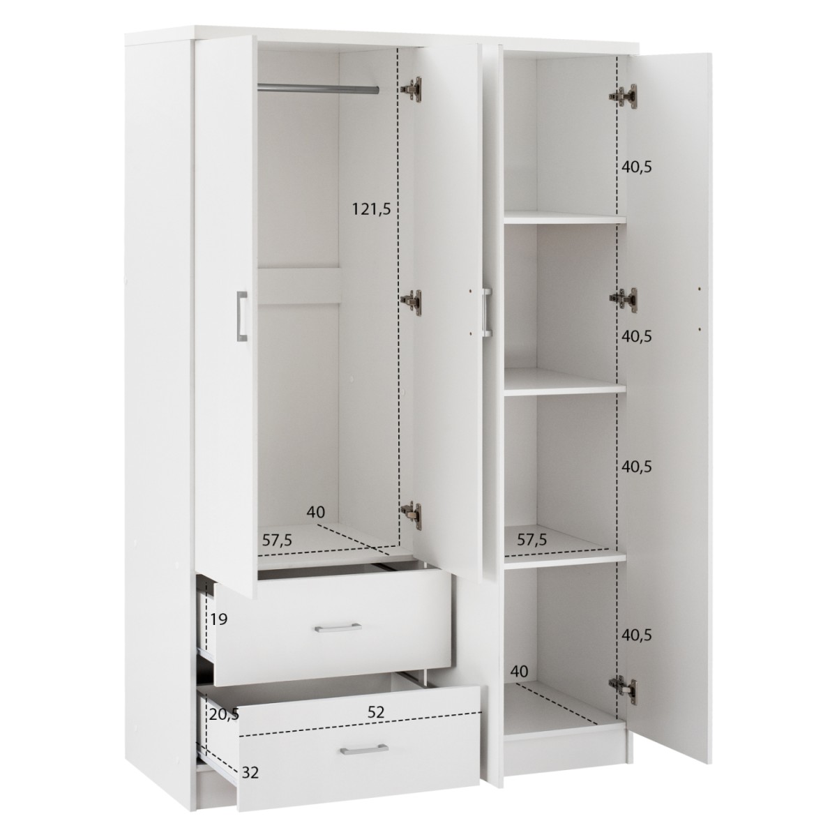 ΝΤΟΥΛΑΠΑ 4ΦΥΛΛΗ ME 2 ΣΥΡΤΑΡΙΑ BLAKELY HM339.05 ΛΕΥΚΗ 120Χ42,5Χ180,5 εκ. ΝΤΟΥΛΑΠΑ 4ΦΥΛΛΗ ME 2 ΣΥΡΤΑΡΙΑ BLAKELY HM339.05 ΛΕΥΚΗ 120Χ42,5Χ180,5 εκ.