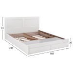 ΚΡΕΒΑΤΙ CAPRI HM399.05 ΜΕ 2 ΣΥΡΤΑΡΙΑ ΛΕΥΚΟ ΓΙΑ ΣΤΡΩΜΑ 160x200 εκ. ΚΡΕΒΑΤΙ CAPRI HM399.05 ΜΕ 2 ΣΥΡΤΑΡΙΑ ΛΕΥΚΟ ΓΙΑ ΣΤΡΩΜΑ 160x200 εκ.