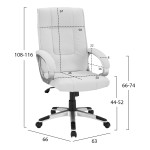 ΚΑΡΕΚΛΑ ΓΡΑΦΕΙΟΥ CHANDER HM1092.02 ΛΕΥΚΗ 63x66x116 εκ. ΚΑΡΕΚΛΑ ΓΡΑΦΕΙΟΥ CHANDER HM1092.02 ΛΕΥΚΗ 63x66x116 εκ.