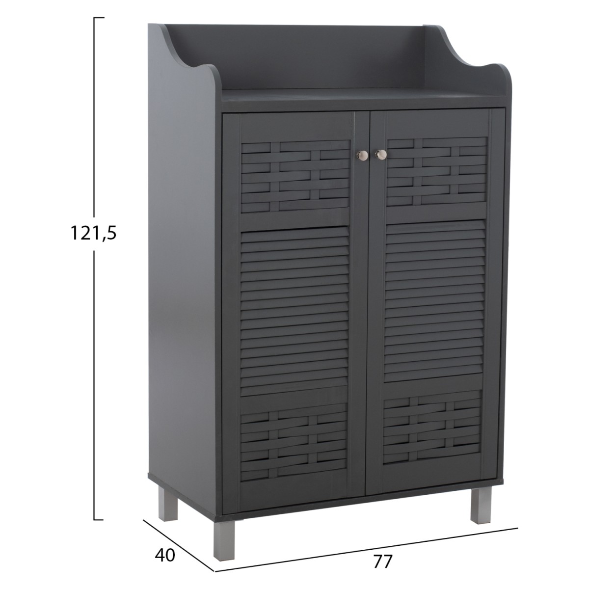 ΠΑΠΟΥΤΣΟΘΗΚΗ-ΝΤΟΥΛΑΠΙ KAILENA ΞΥΛΙΝΗ HM2230.10 ΓΚΡΙ 77x40x121,5 εκ. ΠΑΠΟΥΤΣΟΘΗΚΗ-ΝΤΟΥΛΑΠΙ KAILENA ΞΥΛΙΝΗ HM2230.10 ΓΚΡΙ 77x40x121,5 εκ.