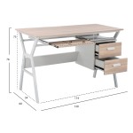 ΓΡΑΦΕΙΟ VITINO HM2130.01 ΜΕΛΑΜΙΝΗ-ΜΕΤΑΛΛΟ ΣΕ SONAMA-ΛΕΥΚΟ 120X60X76εκ. ΓΡΑΦΕΙΟ VITINO HM2130.01 ΜΕΛΑΜΙΝΗ-ΜΕΤΑΛΛΟ ΣΕ SONAMA-ΛΕΥΚΟ 120X60X76εκ.