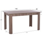 ΤΡΑΠΕΖΙ ΚΟΥΖΙΝΑΣ KELVIN, 140x80x77Υ εκ., SONAMA OAK TRUFFLE, HM2429.05 ΤΡΑΠΕΖΙ ΚΟΥΖΙΝΑΣ KELVIN, 140x80x77Υ εκ., SONAMA OAK TRUFFLE, HM2429.05