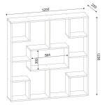 ΒΙΒΛΙΟΘΗΚΗ YOLANTHE ΜΕΛΑΜΙΝΗΣ HM9029.01 ΛΕΥΚΗ 120x22x123,6Υ εκ. ΒΙΒΛΙΟΘΗΚΗ YOLANTHE ΜΕΛΑΜΙΝΗΣ HM9029.01 ΛΕΥΚΗ 120x22x123,6Υ εκ.