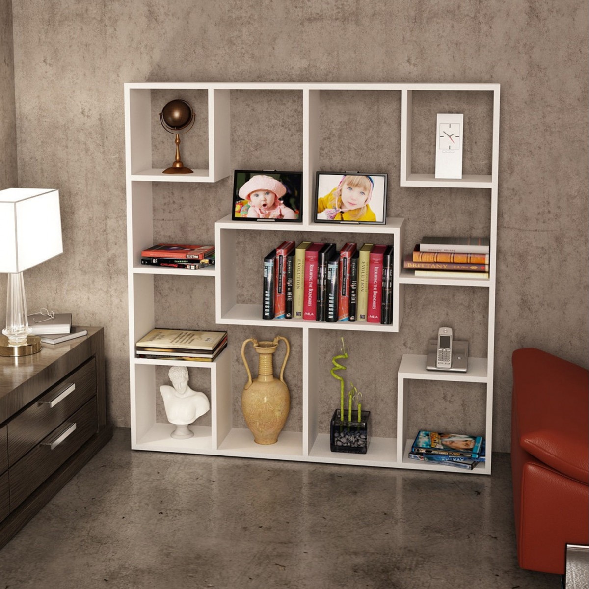ΒΙΒΛΙΟΘΗΚΗ YOLANTHE ΜΕΛΑΜΙΝΗΣ HM9029.01 ΛΕΥΚΗ 120x22x123,6Υ εκ. ΒΙΒΛΙΟΘΗΚΗ YOLANTHE ΜΕΛΑΜΙΝΗΣ HM9029.01 ΛΕΥΚΗ 120x22x123,6Υ εκ.