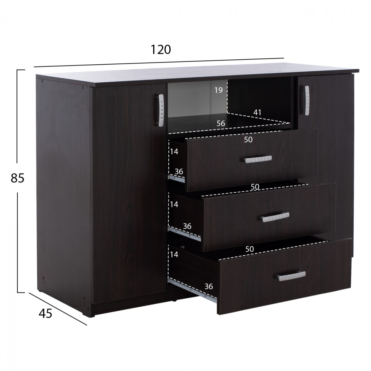 ΜΠΟΥΦΕΣ ΜΕ 2 ΝΤΟΥΛΑΠΙΑ Κ 3 ΣΥΡΤΑΡΙΑ ADLER WENGE HM2430.02 120X45X85Y εκ. ΜΠΟΥΦΕΣ ΜΕ 2 ΝΤΟΥΛΑΠΙΑ Κ 3 ΣΥΡΤΑΡΙΑ ADLER WENGE HM2430.02 120X45X85Y εκ.