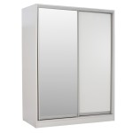 ΝΤΟΥΛΑΠΑ ADLER ΜΕΛΑΜΙΝΗΣ ΛΕΥΚΗ ΜΕ ΚΑΘΡΕΠΤΗ HM2434.03 160x60x210 εκ. ΝΤΟΥΛΑΠΑ ADLER ΜΕΛΑΜΙΝΗΣ ΛΕΥΚΗ ΜΕ ΚΑΘΡΕΠΤΗ HM2434.03 160x60x210 εκ.