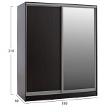 ΝΤΟΥΛΑΠΑ ΣΥΡΟΜΕΝΗ ADLER ΜΕΛΑΜΙΝΗΣ WENGE ΜΕ ΚΑΘΡΕΠΤΗ HM2437.02 180X60X210Υεκ. ΝΤΟΥΛΑΠΑ ΣΥΡΟΜΕΝΗ ADLER ΜΕΛΑΜΙΝΗΣ WENGE ΜΕ ΚΑΘΡΕΠΤΗ HM2437.02 180X60X210Υεκ.