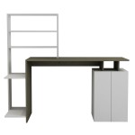 ΓΡΑΦΕΙΟ ΜΕ ΒΙΒΛΙΟΘΗΚΗ ROCHELL ΜΕΛΑΜΙΝΗ OLIVE GREY ΛΕΥΚΟ 146,3x55x128,8Υεκ.HM8886.11 ΓΡΑΦΕΙΟ ΜΕ ΒΙΒΛΙΟΘΗΚΗ ROCHELL ΜΕΛΑΜΙΝΗ OLIVE GREY ΛΕΥΚΟ 146,3x55x128,8Υεκ.HM8886.11