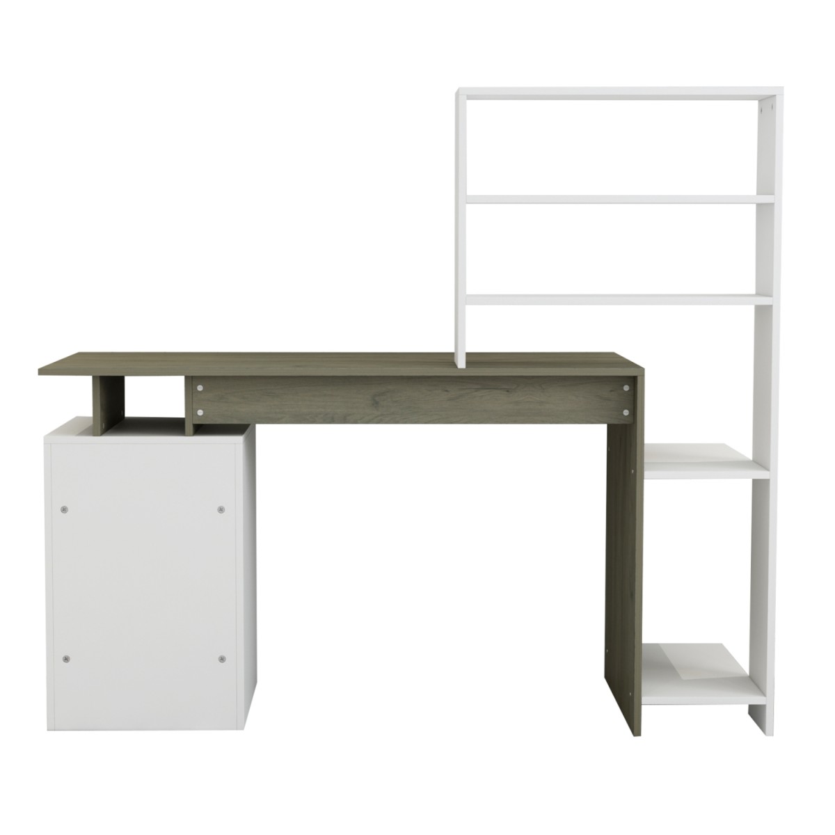 ΓΡΑΦΕΙΟ ΜΕ ΒΙΒΛΙΟΘΗΚΗ ROCHELL ΜΕΛΑΜΙΝΗ OLIVE GREY ΛΕΥΚΟ 146,3x55x128,8Υεκ.HM8886.11 ΓΡΑΦΕΙΟ ΜΕ ΒΙΒΛΙΟΘΗΚΗ ROCHELL ΜΕΛΑΜΙΝΗ OLIVE GREY ΛΕΥΚΟ 146,3x55x128,8Υεκ.HM8886.11
