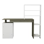 ΓΡΑΦΕΙΟ ΜΕ ΒΙΒΛΙΟΘΗΚΗ ROCHELL ΜΕΛΑΜΙΝΗ OLIVE GREY ΛΕΥΚΟ 146,3x55x128,8Υεκ.HM8886.11 ΓΡΑΦΕΙΟ ΜΕ ΒΙΒΛΙΟΘΗΚΗ ROCHELL ΜΕΛΑΜΙΝΗ OLIVE GREY ΛΕΥΚΟ 146,3x55x128,8Υεκ.HM8886.11
