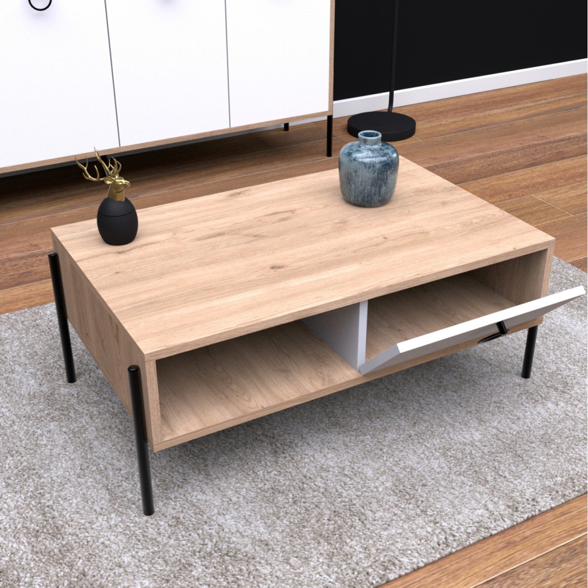 ΤΡΑΠΕΖΙ ΣΑΛΟΝΙΟΥ SONAMA ΛΕΥΚΟ HM9247.01 90x56x37,6 εκ. ΤΡΑΠΕΖΙ ΣΑΛΟΝΙΟΥ SONAMA ΛΕΥΚΟ HM9247.01 90x56x37,6 εκ.