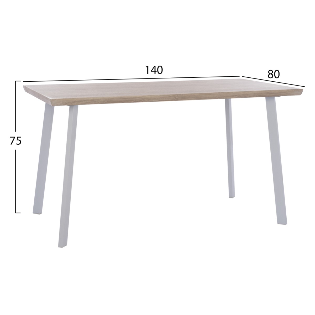 ΤΡΑΠΕΖΙ ΤΡΑΠΕΖΑΡΙΑΣ OFIRA 140X80 SONAMA ΜΕ ΛΕΥΚΑ ΠΟΔΙΑ HM8374.02 ΤΡΑΠΕΖΙ ΤΡΑΠΕΖΑΡΙΑΣ OFIRA 140X80 SONAMA ΜΕ ΛΕΥΚΑ ΠΟΔΙΑ HM8374.02