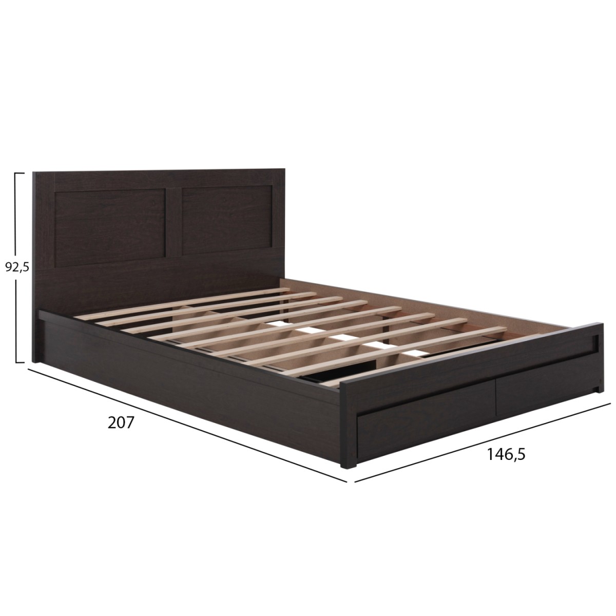 ΚΡΕΒΑΤΙ ΜΕΛΑΜΙΝΗΣ CAPRI HM599.11 ΜΕ 2ΣΥΡΤΑΡΙΑ-WENGE- ΓΙΑ ΣΤΡΩΜΑ 140x200εκ. ΚΡΕΒΑΤΙ ΜΕΛΑΜΙΝΗΣ CAPRI HM599.11 ΜΕ 2ΣΥΡΤΑΡΙΑ-WENGE- ΓΙΑ ΣΤΡΩΜΑ 140x200εκ.