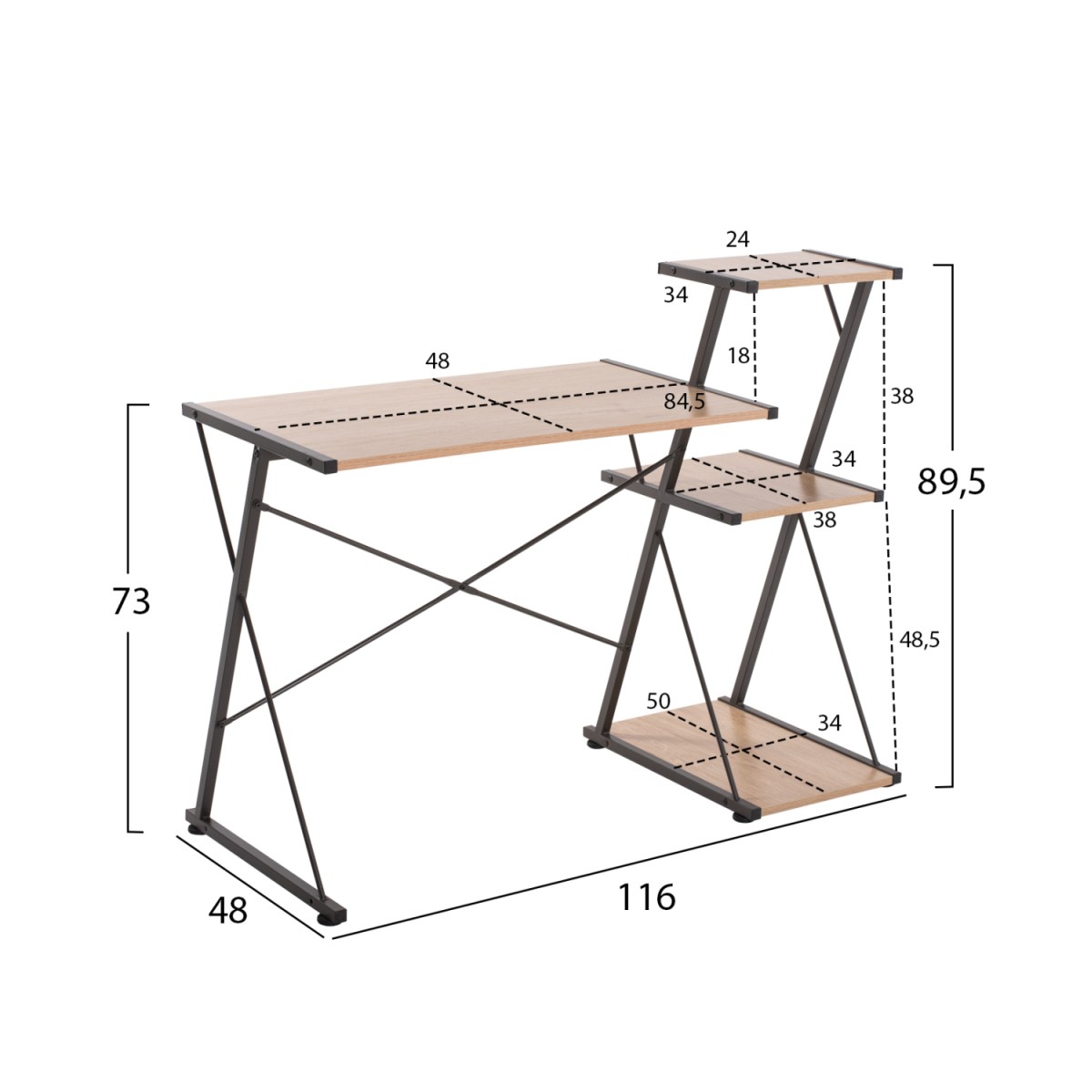 ΓΡΑΦΕΙΟ NOREX HM9317 ΜΕΤΑΛΛΙΚΟ ΜΑΥΡΟ ΜΕ MDF ΕΠΙΦΑΝΕΙΑ ΣΕ ΟΑΚ 116X48X89,5Υεκ. ΓΡΑΦΕΙΟ NOREX HM9317 ΜΕΤΑΛΛΙΚΟ ΜΑΥΡΟ ΜΕ MDF ΕΠΙΦΑΝΕΙΑ ΣΕ ΟΑΚ 116X48X89,5Υεκ.