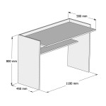 ΓΡΑΦΕΙΟ ΜΕΛΑΜΙΝΗΣ SONAMA ΛΕΥΚΟ 118x58x80Υεκ.HM9227.12 ΓΡΑΦΕΙΟ ΜΕΛΑΜΙΝΗΣ SONAMA ΛΕΥΚΟ 118x58x80Υεκ.HM9227.12