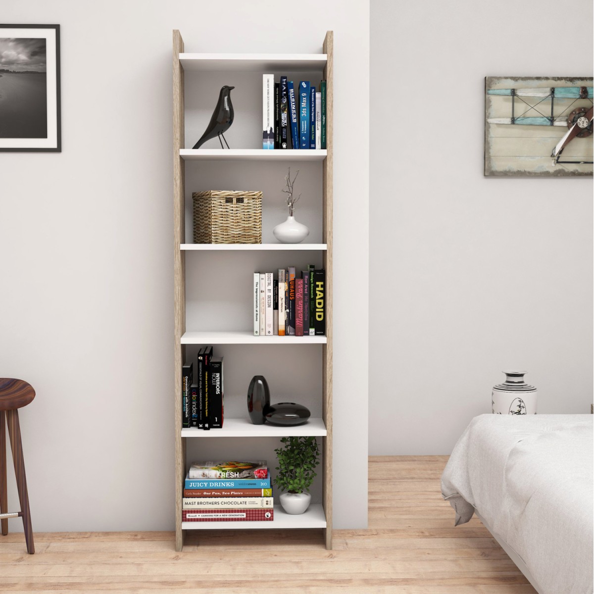ΒΙΒΛΙΟΘΗΚΗ CLASSIKER HM9226.12 ΜΕΛΑΜΙΝΗΣ SONΟMA-ΛΕΥΚΟ 48,5x22x160Υεκ. ΒΙΒΛΙΟΘΗΚΗ CLASSIKER HM9226.12 ΜΕΛΑΜΙΝΗΣ SONΟMA-ΛΕΥΚΟ 48,5x22x160Υεκ.