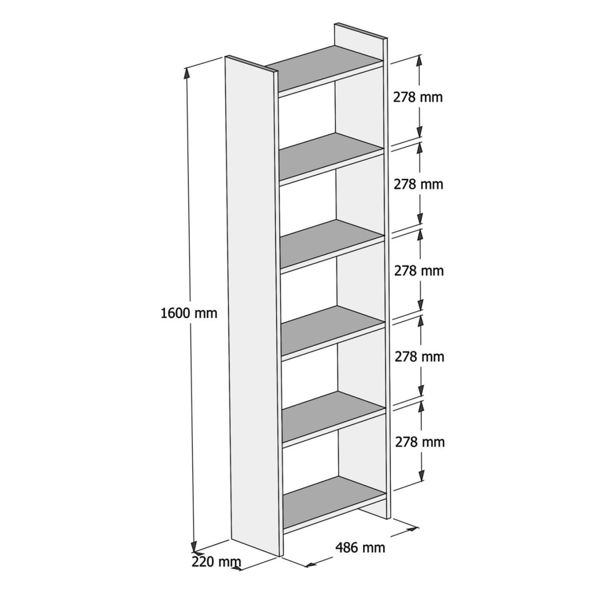 ΒΙΒΛΙΟΘΗΚΗ CLASSIKER HM9226.11 ΜΕΛΑΜΙΝΗΣ ΛΕΥΚH 48,5x22x160Υεκ. ΒΙΒΛΙΟΘΗΚΗ CLASSIKER HM9226.11 ΜΕΛΑΜΙΝΗΣ ΛΕΥΚH 48,5x22x160Υεκ.