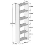 ΒΙΒΛΙΟΘΗΚΗ CLASSIKER HM9226.13 ΜΕΛΑΜΙΝΗΣ ΓΚΡΙ-ΛΕΥΚΟ 48,5x22x160Υεκ. ΒΙΒΛΙΟΘΗΚΗ CLASSIKER HM9226.13 ΜΕΛΑΜΙΝΗΣ ΓΚΡΙ-ΛΕΥΚΟ 48,5x22x160Υεκ.