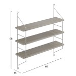 ΡΑΦΙΕΡΑ ΤΟΙΧΟΥ ACHALA ΜΕΛΑΜΙΝΗΣ HM9185.14 SONOMA 60x15x68Y εκ. ΡΑΦΙΕΡΑ ΤΟΙΧΟΥ ACHALA ΜΕΛΑΜΙΝΗΣ HM9185.14 SONOMA 60x15x68Y εκ.