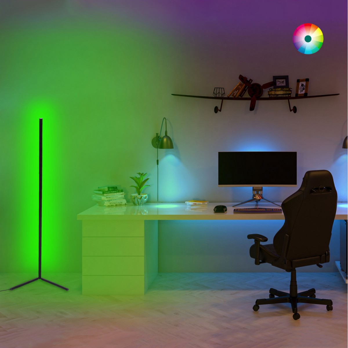ΦΩΤΙΣΤΙΚΟ ΔΑΠΕΔΟΥ ΜΑΥΡΟ ΜΕ RGB LED & ΑΣΥΡΜΑΤΟ ΧΕΙΡΙΣΤΗΡΙΟ HM7309 30x30x120 εκ. ΦΩΤΙΣΤΙΚΟ ΔΑΠΕΔΟΥ ΜΑΥΡΟ ΜΕ RGB LED & ΑΣΥΡΜΑΤΟ ΧΕΙΡΙΣΤΗΡΙΟ HM7309 30x30x120 εκ.