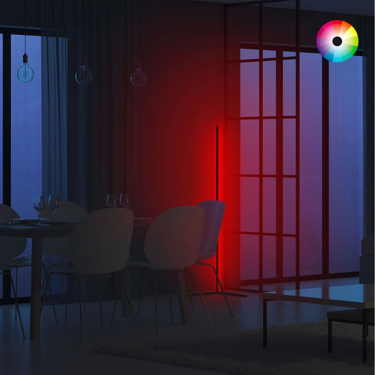 ΦΩΤΙΣΤΙΚΟ ΔΑΠΕΔΟΥ ΜΑΥΡΟ ΜΕ RGB LED & ΑΣΥΡΜΑΤΟ ΧΕΙΡΙΣΤΗΡΙΟ HM7309 30x30x120 εκ. ΦΩΤΙΣΤΙΚΟ ΔΑΠΕΔΟΥ ΜΑΥΡΟ ΜΕ RGB LED & ΑΣΥΡΜΑΤΟ ΧΕΙΡΙΣΤΗΡΙΟ HM7309 30x30x120 εκ.