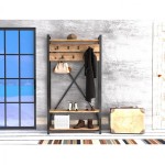 ΕΠΙΠΛΟ ΕΙΣΟΔΟΥ HM8943.01 NATURAL WOOD & ΜΑΥΡΟ 90x34x180 εκ. ΕΠΙΠΛΟ ΕΙΣΟΔΟΥ HM8943.01 NATURAL WOOD & ΜΑΥΡΟ 90x34x180 εκ.
