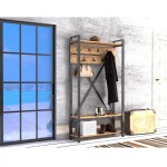 ΕΠΙΠΛΟ ΕΙΣΟΔΟΥ HM8943.01 NATURAL WOOD & ΜΑΥΡΟ 90x34x180 εκ. ΕΠΙΠΛΟ ΕΙΣΟΔΟΥ HM8943.01 NATURAL WOOD & ΜΑΥΡΟ 90x34x180 εκ.