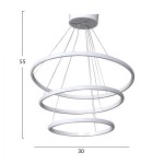 ΦΩΤΙΣΤΙΚΟ ΟΡΟΦΗΣ LED ΛΕΥΚΟ HM7510.01 30x28x55 εκ. ΦΩΤΙΣΤΙΚΟ ΟΡΟΦΗΣ LED ΛΕΥΚΟ HM7510.01 30x28x55 εκ.