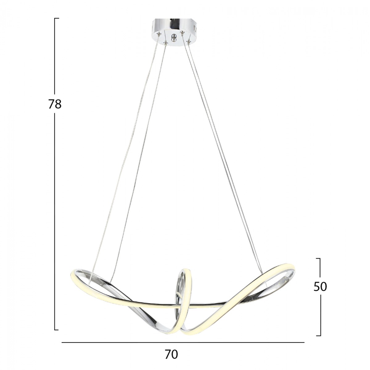 ΦΩΤΙΣΤΙΚΟ ΟΡΟΦΗΣ ΧΡΩΜΙΟΥ LED HM7522.01 52x28x66 εκ. ΑΣΗΜΙ ΦΩΤΙΣΤΙΚΟ ΟΡΟΦΗΣ ΧΡΩΜΙΟΥ LED HM7522.01 52x28x66 εκ. ΑΣΗΜΙ
