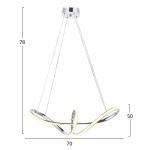 ΦΩΤΙΣΤΙΚΟ ΟΡΟΦΗΣ ΧΡΩΜΙΟΥ LED HM7522.01 52x28x66 εκ. ΑΣΗΜΙ ΦΩΤΙΣΤΙΚΟ ΟΡΟΦΗΣ ΧΡΩΜΙΟΥ LED HM7522.01 52x28x66 εκ. ΑΣΗΜΙ