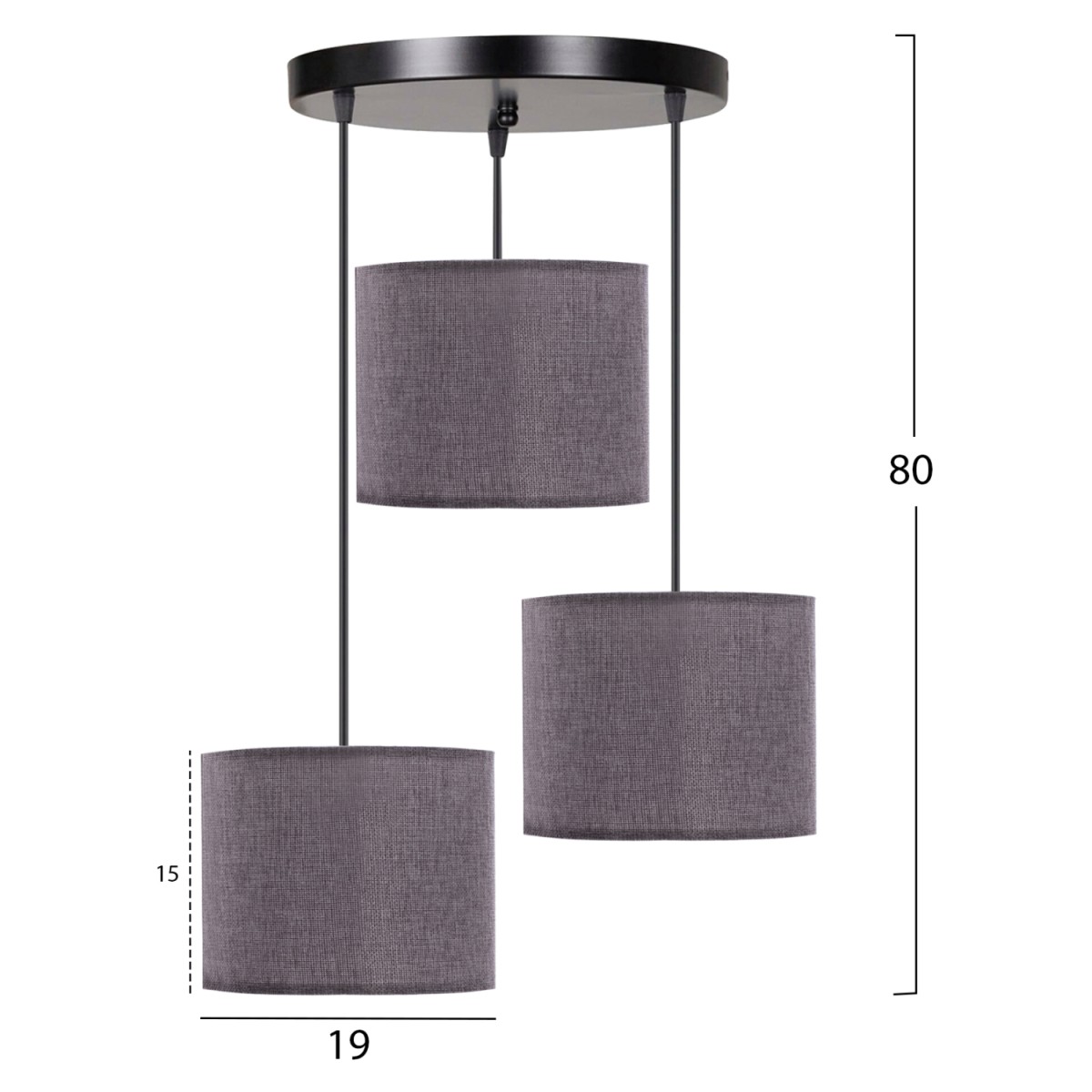 ΦΩΤΙΣΤΙΚΟ ΟΡΟΦΗΣ HM7622.13 ΓΚΡΙ 15x15x80cm ΦΩΤΙΣΤΙΚΟ ΟΡΟΦΗΣ HM7622.13 ΓΚΡΙ 15x15x80cm