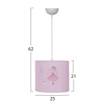 ΠΑΙΔΙΚΟ ΦΩΤΙΣΤΙΚΟ ΟΡΟΦΗΣ ΥΦΑΣΜΑΤΙΝΟ BALLERINA Φ25x21-62 εκ.HM7575.02 ΠΑΙΔΙΚΟ ΦΩΤΙΣΤΙΚΟ ΟΡΟΦΗΣ ΥΦΑΣΜΑΤΙΝΟ BALLERINA Φ25x21-62 εκ.HM7575.02